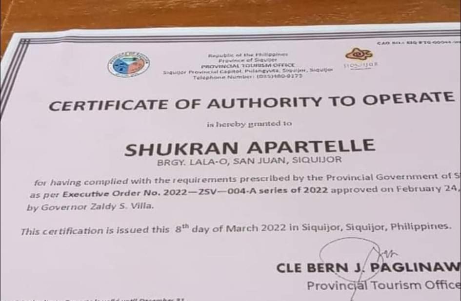 Shukran Apartelle Siquijor Zewnętrze zdjęcie